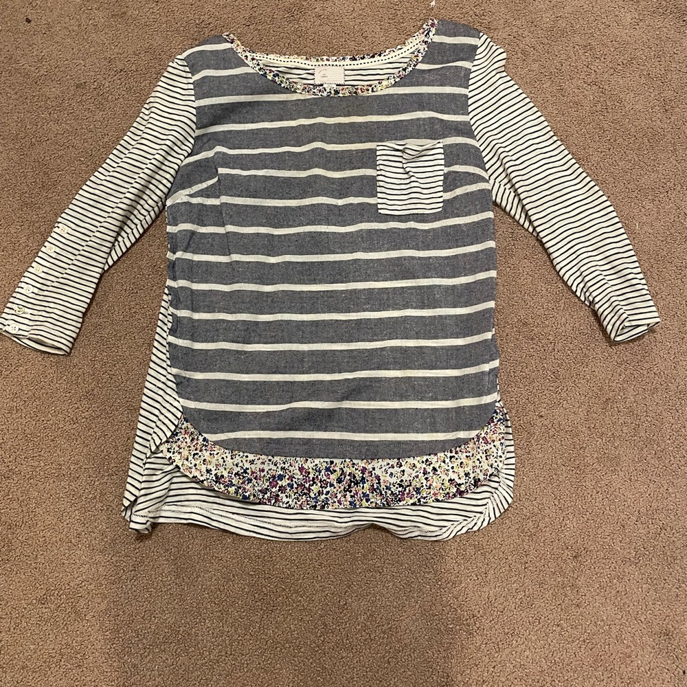 anthropologie crop sleeve